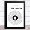 Razorlight In The Morning Vinyl Record Song Lyric Art Print