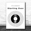 Chris Stapleton Starting Over Vinyl Record Song Lyric Art Print