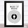 The Stone Roses Made of Stone Vinyl Record Song Lyric Art Print