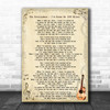 The Proclaimers - I'm Gonna Be 500 Miles Song Lyric Guitar Music Wall Art Print