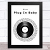 Muse Plug In Baby Vinyl Record Song Lyric Art Print