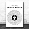 Taylor Swift White Horse Vinyl Record Song Lyric Art Print