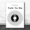 Cavetown Talk To Me Vinyl Record Song Lyric Art Print