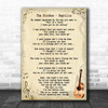 The Strokes Reptilia Song Lyric Vintage Music Wall Art Print