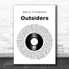 Gerry Cinnamon Outsiders Vinyl Record Song Lyric Art Print