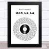 Rod Stewart Ooh La La Vinyl Record Song Lyric Art Print