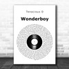 Tenacious D Wonderboy Vinyl Record Song Lyric Art Print