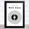 Green Day Walk Away Vinyl Record Song Lyric Art Print