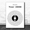 Busted Year 3000 Vinyl Record Song Lyric Art Print