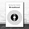 Swing Out Sister Breakout Vinyl Record Song Lyric Art Print