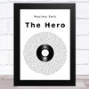 Maxïmo Park The Hero Vinyl Record Song Lyric Art Print