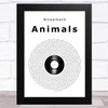 Nickelback Animals Vinyl Record Song Lyric Art Print