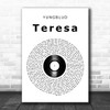 YUNGBLUD ?teresa Vinyl Record Song Lyric Art Print