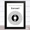 Siouxsie And The Banshees Israel Vinyl Record Song Lyric Art Print