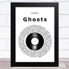 Japan Ghosts Vinyl Record Song Lyric Art Print