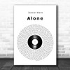 Jessie Ware Alone Vinyl Record Song Lyric Art Print