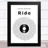 Lenny Kravitz Ride Vinyl Record Song Lyric Art Print