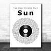 Two Door Cinema Club Sun Vinyl Record Song Lyric Art Print