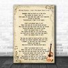 Whitney Houston Didn't We Almost Have It All Song Lyric Vintage Music Wall Art Print