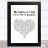 The Jam The Bitterest Pill (I Ever Had To Swallow) White Heart Song Lyric Art Print