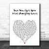 Shane & Shane Turn Your Eyes Upon Jesus (Amazing Grace) White Heart Song Lyric Art Print