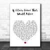 Flogging Molly If I Ever Leave This World Alive White Heart Song Lyric Art Print