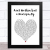 The Showstoppers Ain't Nothin but a Houseparty White Heart Song Lyric Art Print The Showstoppers Ain't Nothin but a Houseparty White Heart Song Lyric Art Print