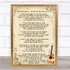 Whitney Houston Saving All My Love For You Song Lyric Vintage Music Wall Art Print