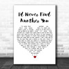 Billy Fury I'd Never Find Another You White Heart Song Lyric Art Print