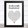 Simon Garfunkel Scarborough FairCanticle White Heart Song Lyric Art Print