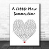 Jason Aldean A Little More Summertime White Heart Song Lyric Art Print