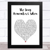 Trisha Yearwood The Song Remembers When White Heart Song Lyric Art Print