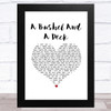 Doris Day A Bushel And A Peck White Heart Song Lyric Art Print