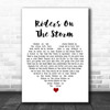 The Doors Riders On The Storm White Heart Song Lyric Art Print