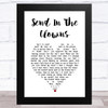 Cleo Laine Send In The Clowns White Heart Song Lyric Art Print