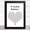 Arctic Monkeys A Certain Romance White Heart Song Lyric Art Print