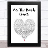 Motorcycle As The Rush Comes White Heart Song Lyric Art Print