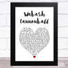 Roy Acuff Wabash Cannonball White Heart Song Lyric Art Print