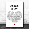 Lou Reed Satellite Of Love White Heart Song Lyric Art Print