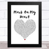 Olly Murs Mark On My Heart White Heart Song Lyric Art Print