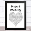 Julie and the Phantoms Perfect Harmony White Heart Song Lyric Art Print