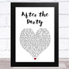 The Menzingers After the Party White Heart Song Lyric Art Print