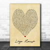 Lego House Ed Sheeran Vintage Heart Song Lyric Music Wall Art Print