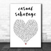 Yungblud casual sabotage White Heart Song Lyric Art Print