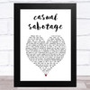 Yungblud casual sabotage White Heart Song Lyric Art Print