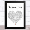 Sybil The Love I Lost White Heart Song Lyric Art Print