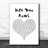 The Lemonheads Into Your Arms White Heart Song Lyric Art Print