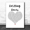 Sigala & James Arthur Lasting Lover White Heart Song Lyric Art Print