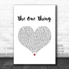 Michael Bolton The One Thing White Heart Song Lyric Art Print