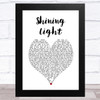 Annie Lennox Shining Light White Heart Song Lyric Art Print